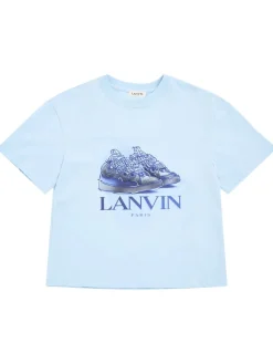 T-shirt in jersey di cotone stampato