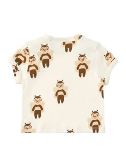 T-shirt in jersey di cotone stampato
