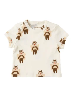T-shirt in jersey di cotone stampato