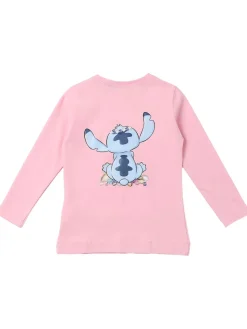 T-shirt in jersey di misto cotone stampa Stitch