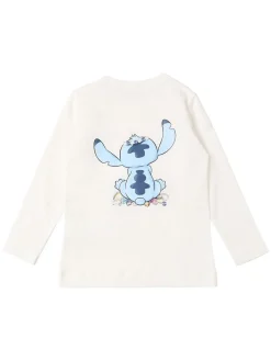 T-shirt in jersey di misto cotone stampa Stitch