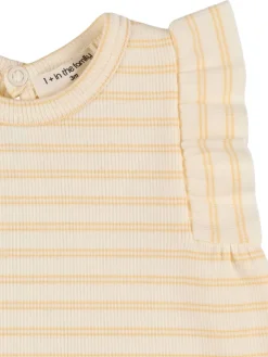 T-shirt in jersey di misto cotone a righe