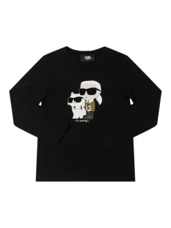 T-shirt in jersey di misto cotone con stampa
