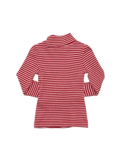 T-shirt in jersey di misto viscosa a righe