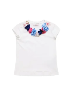 T-shirt in jersey stampata