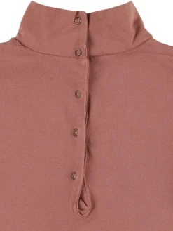 T-shirt in misto cotone a maniche lunghe