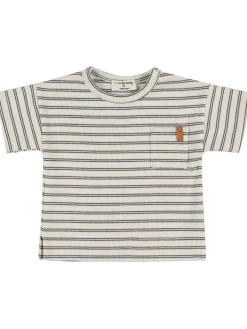 T-shirt in misto cotone a righe