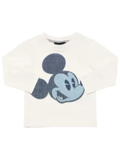 T-shirt Mickey Mouse in jersey di cotone