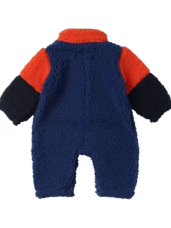 Tutina in teddy color block