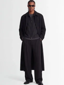 Two-tuck cupro wide pants