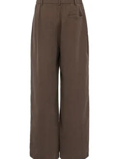 Two-tuck cupro wide pants