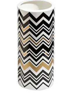 Vaso alto Zig Zag Gold