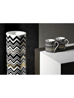 Vaso alto Zig Zag Gold