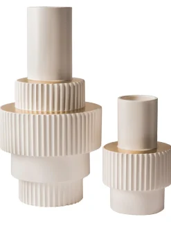 Vaso grande Gear bianco