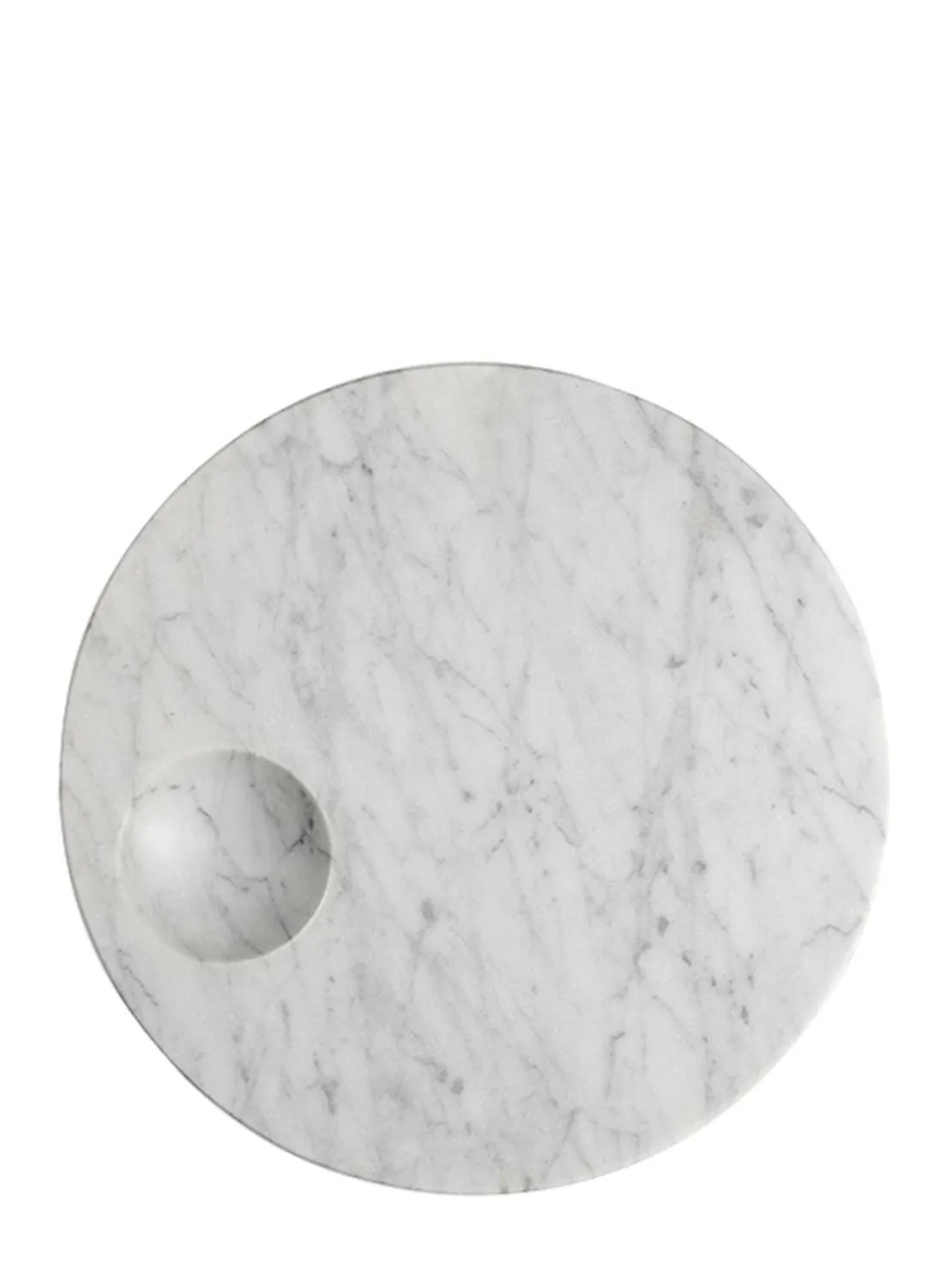 Vassoio Ellipse in marmo di Carrara