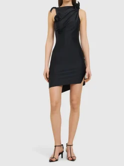 Vestito asimmetrico in jersey