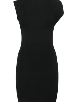 Vestito asimmetrico in maglia