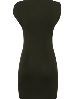 Vestito asimmetrico in maglia