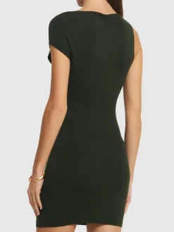 Vestito asimmetrico in maglia