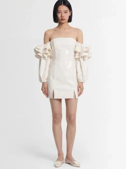 Vestito Bethany in viscosa con ruches