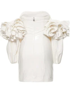 Vestito Bethany in viscosa con ruches