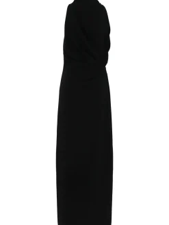 Vestito collo alto Devyn in crepe