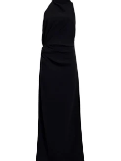 Vestito collo alto Devyn in crepe