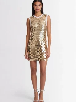 Vestito corto con paillettes