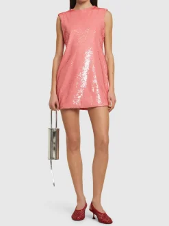 Vestito corto con paillettes
