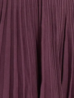 Vestito corto in cotone plissé