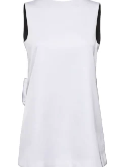 Vestito corto Kristen in raso con scollo sul retro