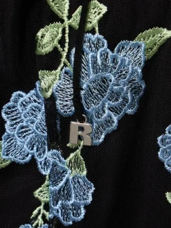 Vestito Gabriella in mesh con ricami