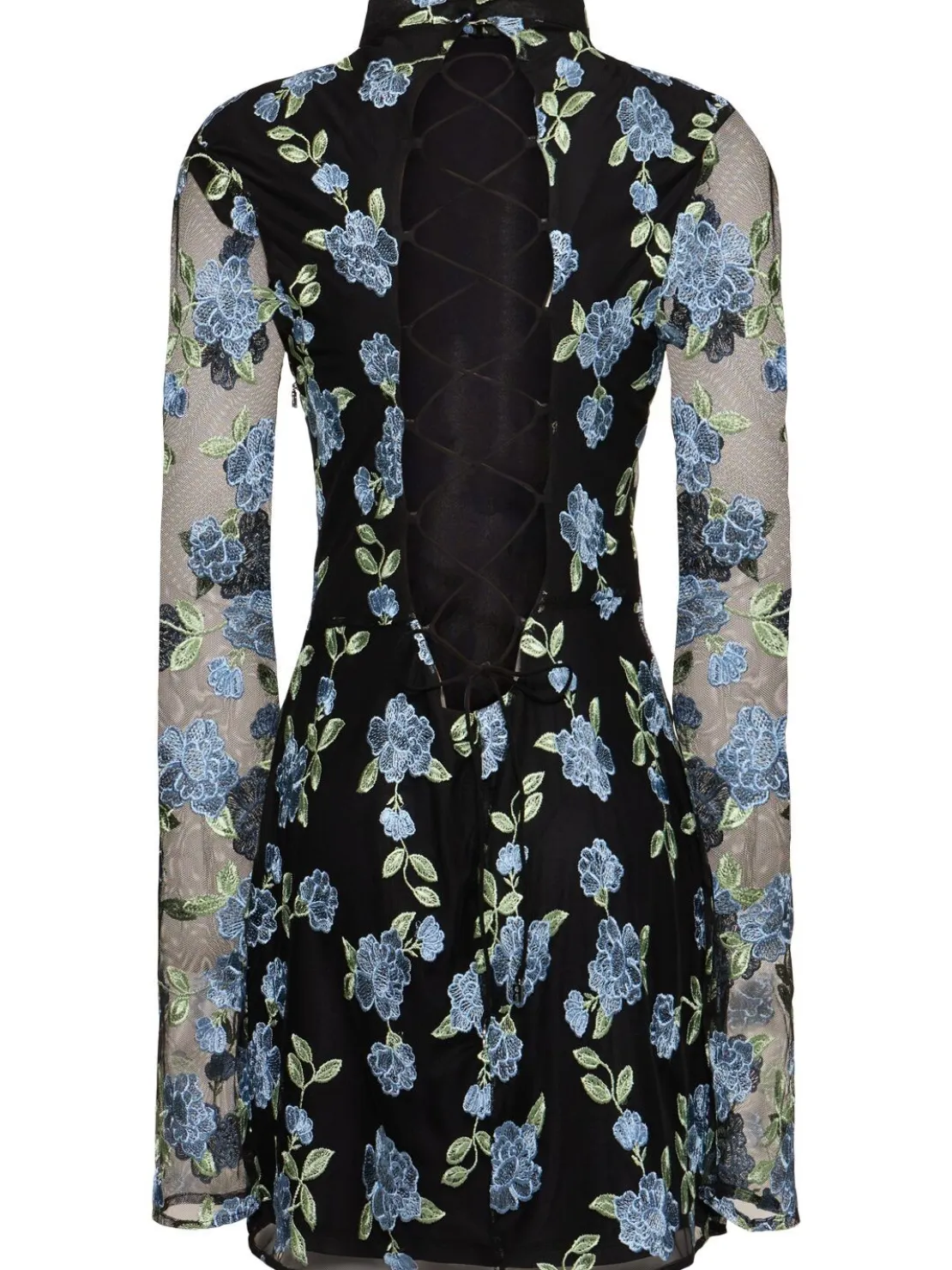 Vestito Gabriella in mesh con ricami