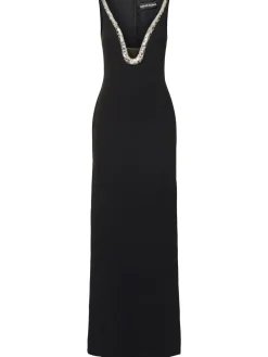 Vestito in cady con decorazioni