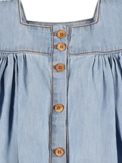 Vestito in cotone chambray