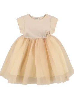 Vestito in cotone e tulle