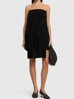 Vestito in crepe drappeggiato