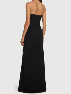 Vestito in crepe senza spallini Angelique