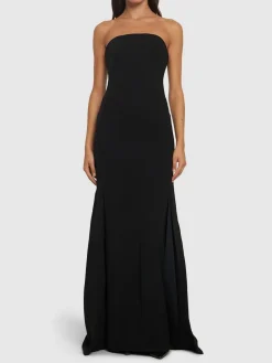 Vestito in crepe senza spallini Angelique