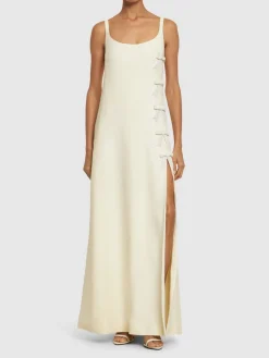 Vestito in crêpe con decorazioni