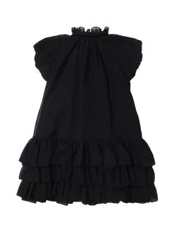 Vestito in georgette a pois