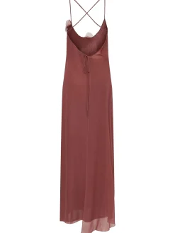 Vestito in georgette con fiori