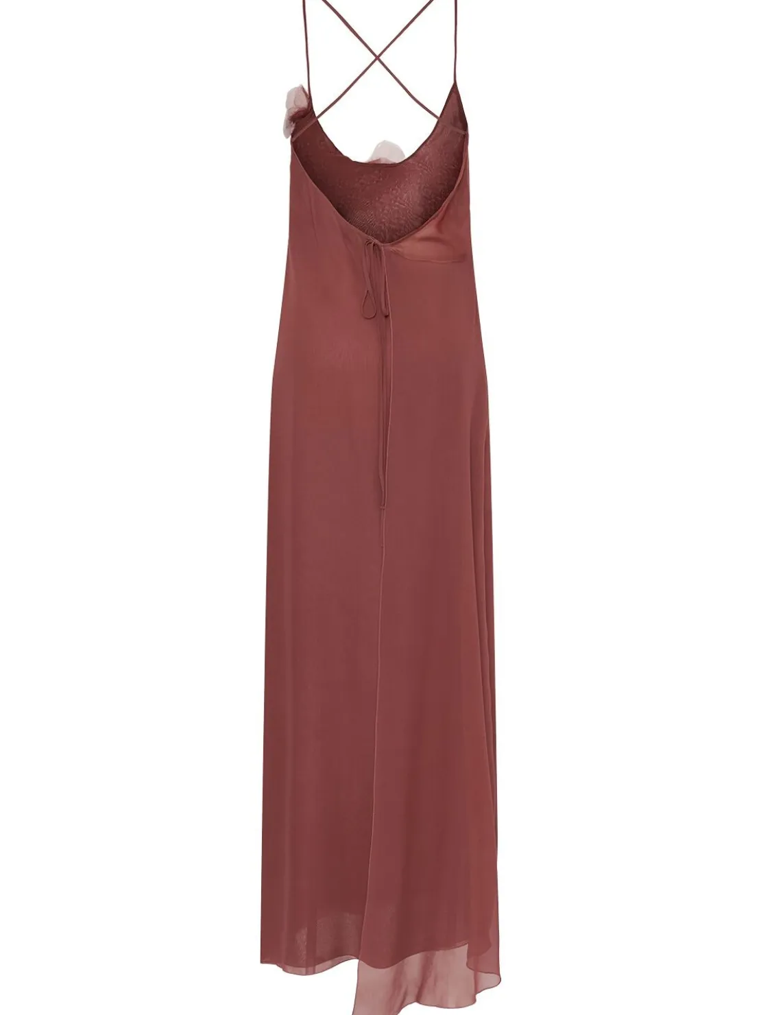 Vestito in georgette con fiori