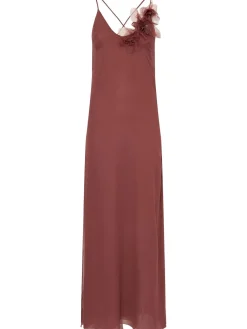 Vestito in georgette con fiori