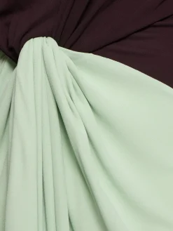 Vestito in jersey fluido con dettaglio nodo