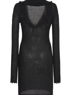 Vestito in lana con ricami