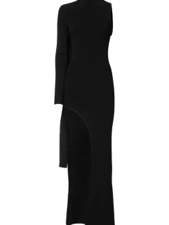 Vestito in maglia asimmetrico