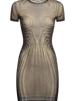Vestito in mesh stampato