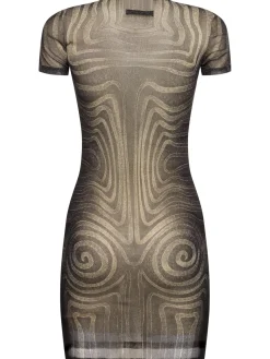 Vestito in mesh stampato
