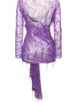 Vestito in pizzo con paillettes